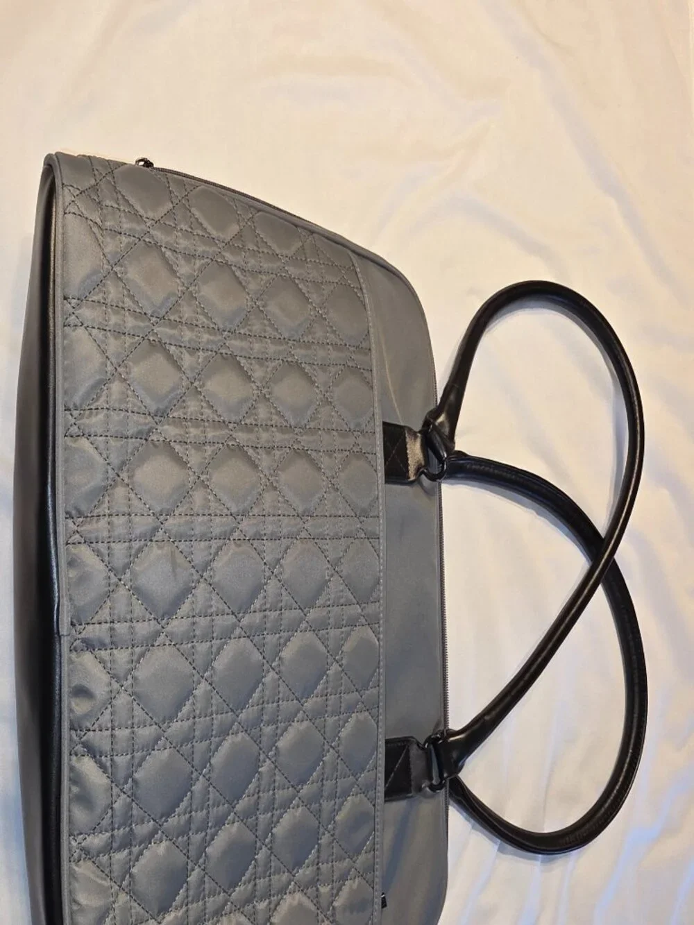 CoolBell Gray Quilted Tote Computer Bag 15.6 Inch Laptop